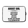 Super August Girl Laptop sleeve