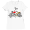 custom motorcycle Ladies Fitted T-Shirt