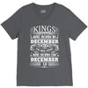 Real Kings Are Born On December 18 V-Neck Tee