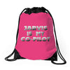jarvis is my co pilot Drawstring Bags