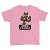 groot grow strong galaxy gym fitness mashup Youth Tee