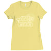 save water drink beer Ladies Fitted T-Shirt