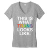 This Is What Trans Looks Like Women's V-Neck T-Shirt