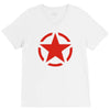 military starfunny retro army war vietnam usa britain fashion V-Neck Tee