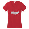 nbc psych fist bump Women's V-Neck T-Shirt
