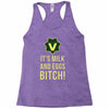 milk and eggs Racerback Tank