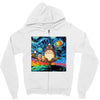 Totoro Van Gogh Parody Zipper Hoodie
