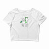 irish unicorn Crop Top