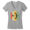vintage sagittarius Women's V-Neck T-Shirt