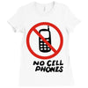 no cell phones Ladies Fitted T-Shirt