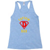 captain dad hero Racerback Tank