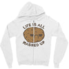 life is all mashed up Zipper Hoodie