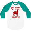 deer hunter body piercing by remington black tee shotgun rifle hunting 3/4 Sleeve Shirt