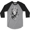 lion with crown 3/4 Sleeve Shirt