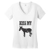 kiss my ass Women's V-Neck T-Shirt