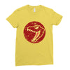 Red Dinosaur Ladies Fitted T-Shirt