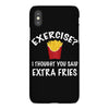 exercise vs extra fries iPhoneX