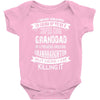 Super Cool Granddad Of A Freaking Awesome Granddaughter Baby Onesie