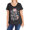 Tough She Be But Little She Is Fierce Ladies Curvy T-Shirt
