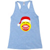 santa laughing smiley Racerback Tank
