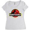 Daddysaurus Jurassic Park Women's Triblend Scoop T-shirt