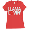 llama lovin' lover Ladies Fitted T-Shirt