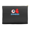 i heart zombies scary eye bloody heart halloween Accessory Pouches
