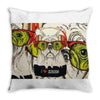 Dog&amp;music Throw Pillow