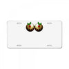 christmas pudding boobs funny License Plate