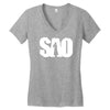sao Women's V-Neck T-Shirt
