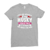 if my husky could talk Ladies Fitted T-Shirt