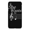 she wants the d black iPhoneX Case