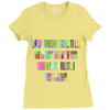 ONE DAY SOMAONE IS GOING TO HUG YOU SO TIGHT THAT ALL OF YOUR BROKEN P Ladies Fitted T-Shirt