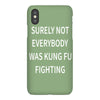 surely not everybody was kung fu fighting iPhoneX