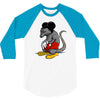 mickey rat 3/4 Sleeve Shirt