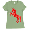Unicorn Art Ladies Fitted T-Shirt