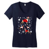 boxer christmas Women's V-Neck T-Shirt