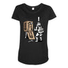 metal wars solid Maternity Scoop Neck T-shirt