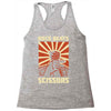 rock beat scissors Racerback Tank
