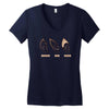 nerd ears Women's V-Neck T-Shirt