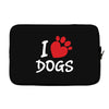I Love Dogs Laptop cover