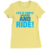 Eat Sleep Ride Ladies Fitted T-Shirt