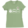 eat sleep archery Ladies Fitted T-Shirt