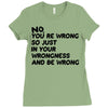 no. you're wrong Ladies Fitted T-Shirt