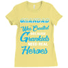 Grandad Was Created because Grankids Need Real Heroes Ladies Fitted T-Shirt
