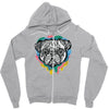 pug face Zipper Hoodie