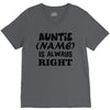 personalised auntie V-Neck Tee