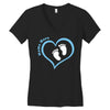 Baby Boy with Heart Any Name Customized Women's V-Neck T-Shirt