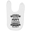 Super Cool Poppy Of A Freaking Awesome Granddaughter Baby Bibs