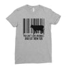 you can't love animals and eat them too! Ladies Fitted T-Shirt